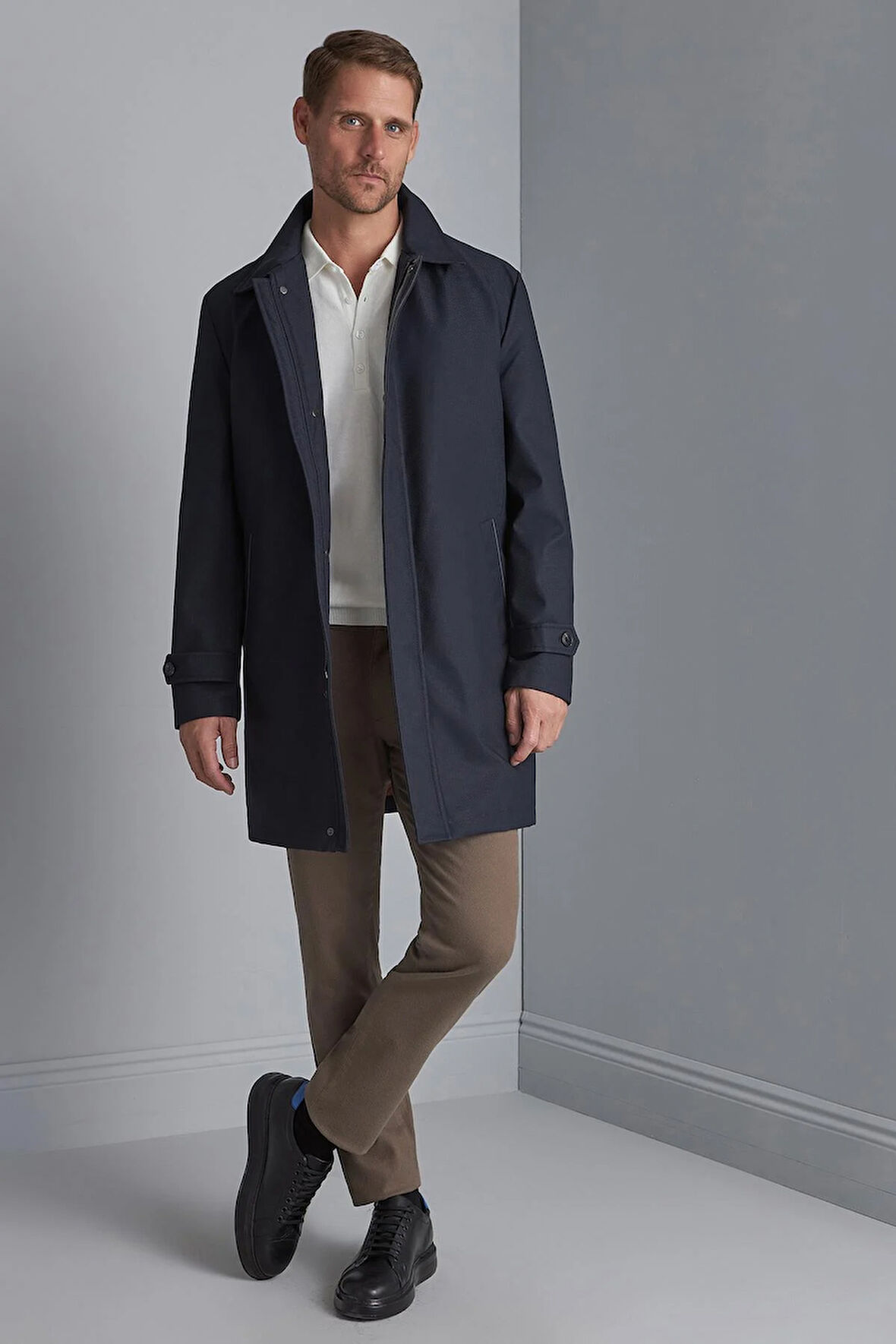 Erkek Lacivert   Kaban