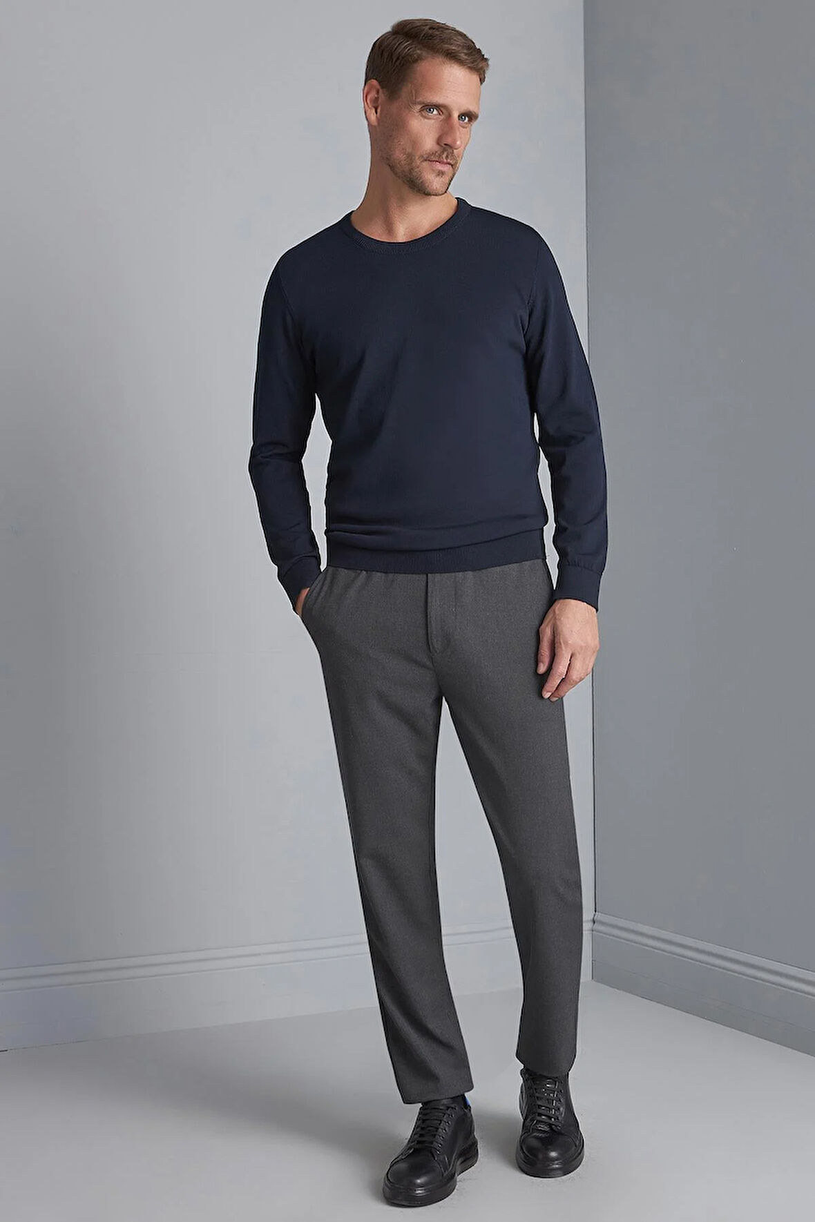 Erkek Antrasit Dynamic Fit  Pantolon