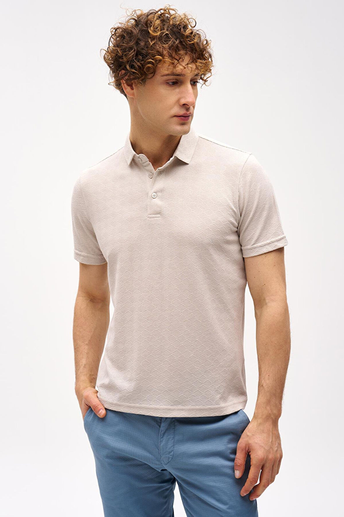 ERKEK TAŞ STANDART POLO YAKA DÜĞMELİ TİŞÖRT