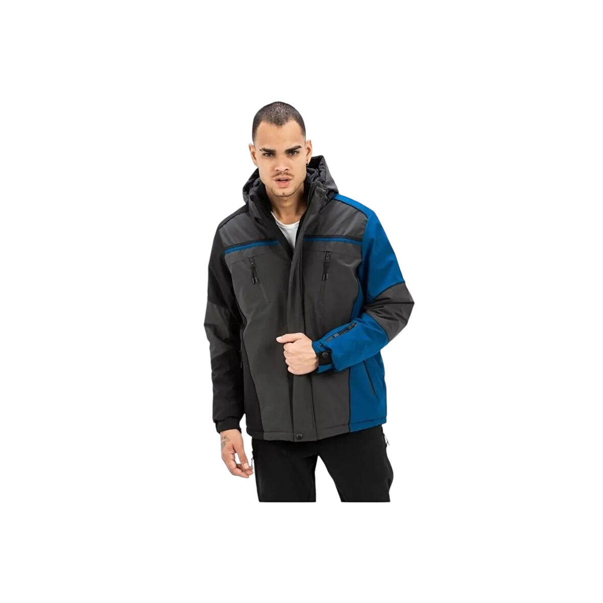 Fermuarlı Erkek Mont