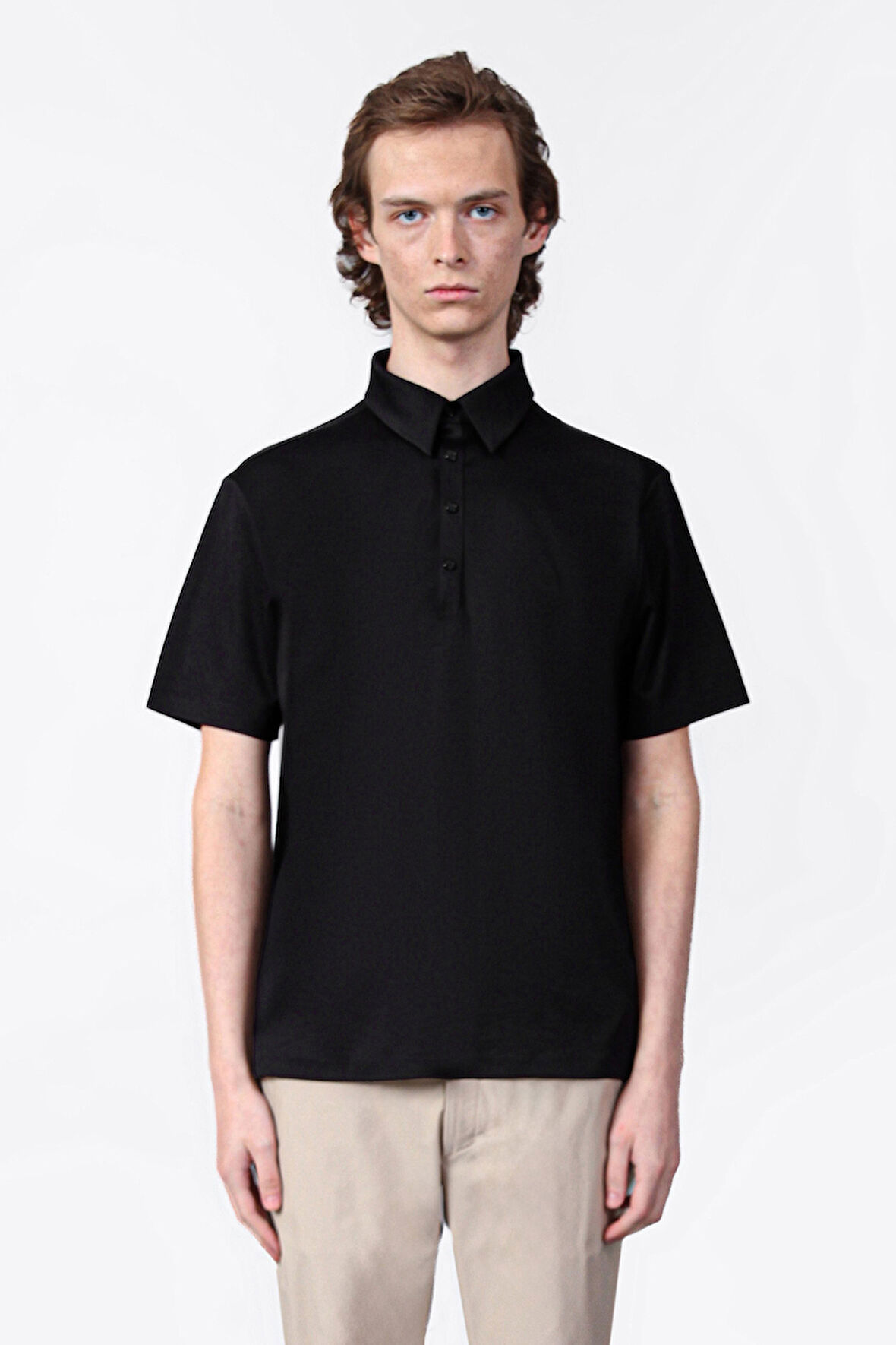 Isaora Erkek Polo Yaka T Shirt ISR3303 BLCK
