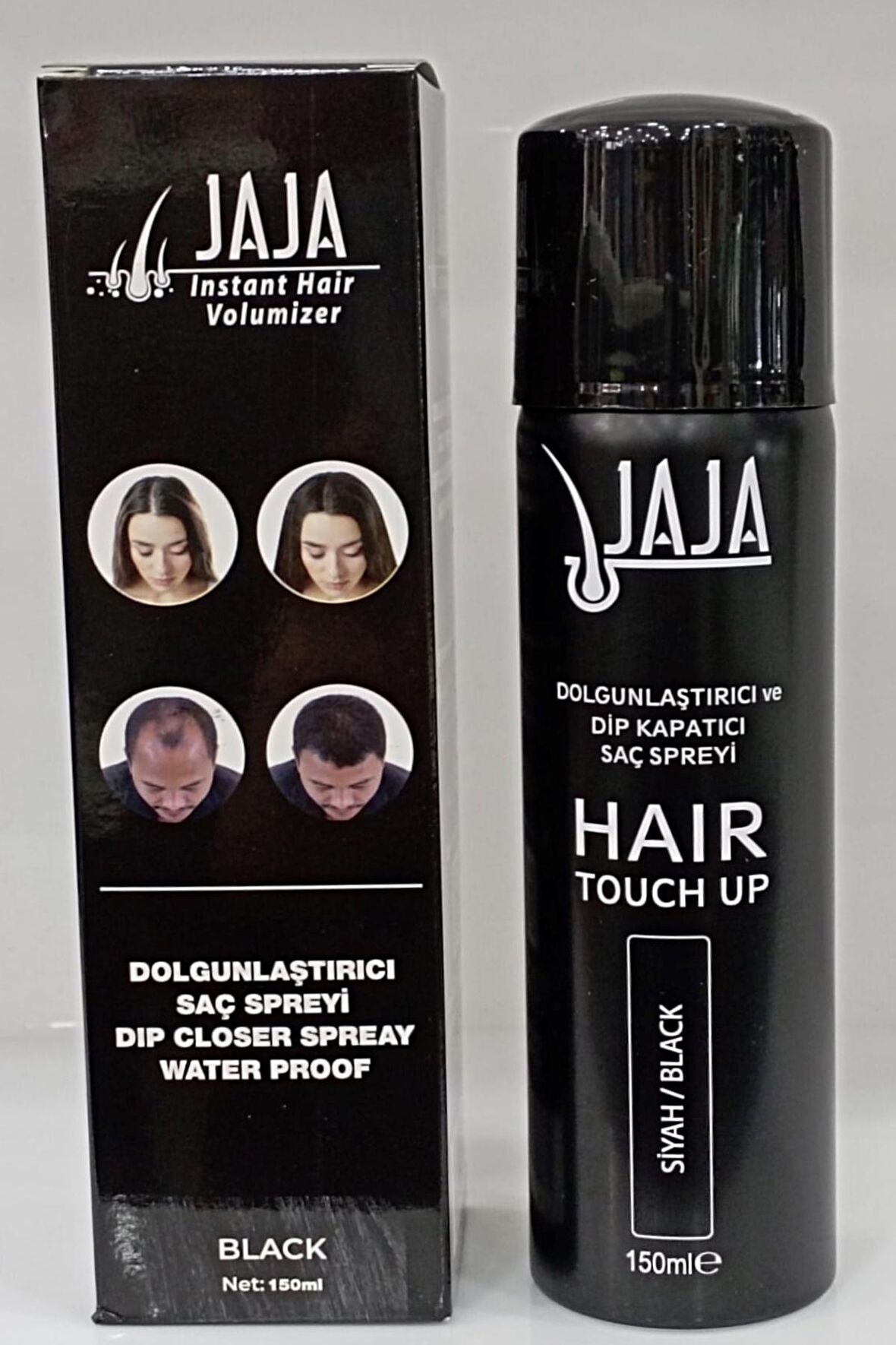 Jaja Saç  Dolgunlaştırıcı Ve Dip Kapatıcı Saç Spreyi Siyah 150 Ml