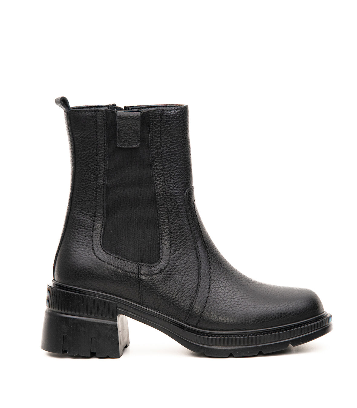 Kadın Yüksek Topuk Hakiki Deri Chelsea Bot