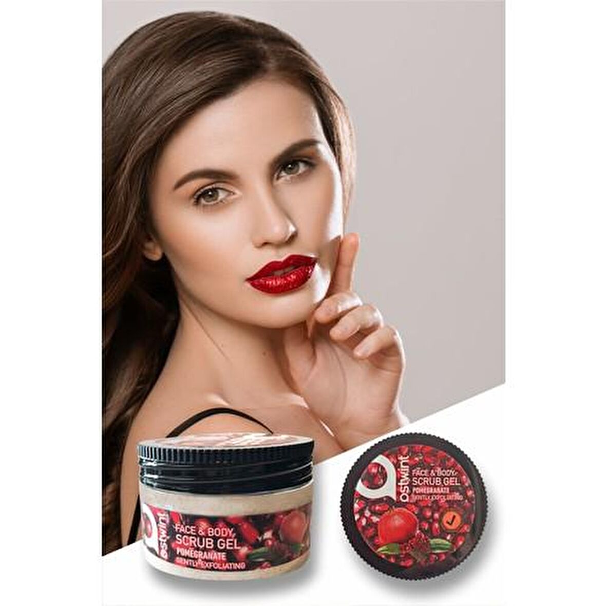 Ostwint Yüz ve Vücut Scrub Jel Nar 300ML