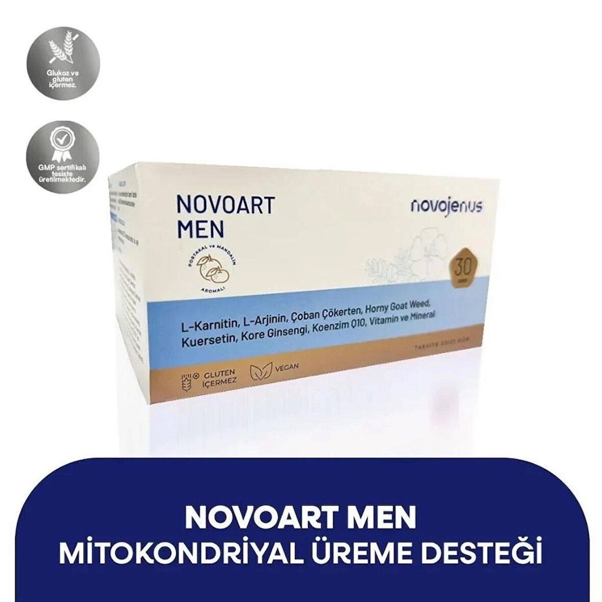 Mitokondriyal Erkek Üreme Desteği Novoart Men 30 Şase