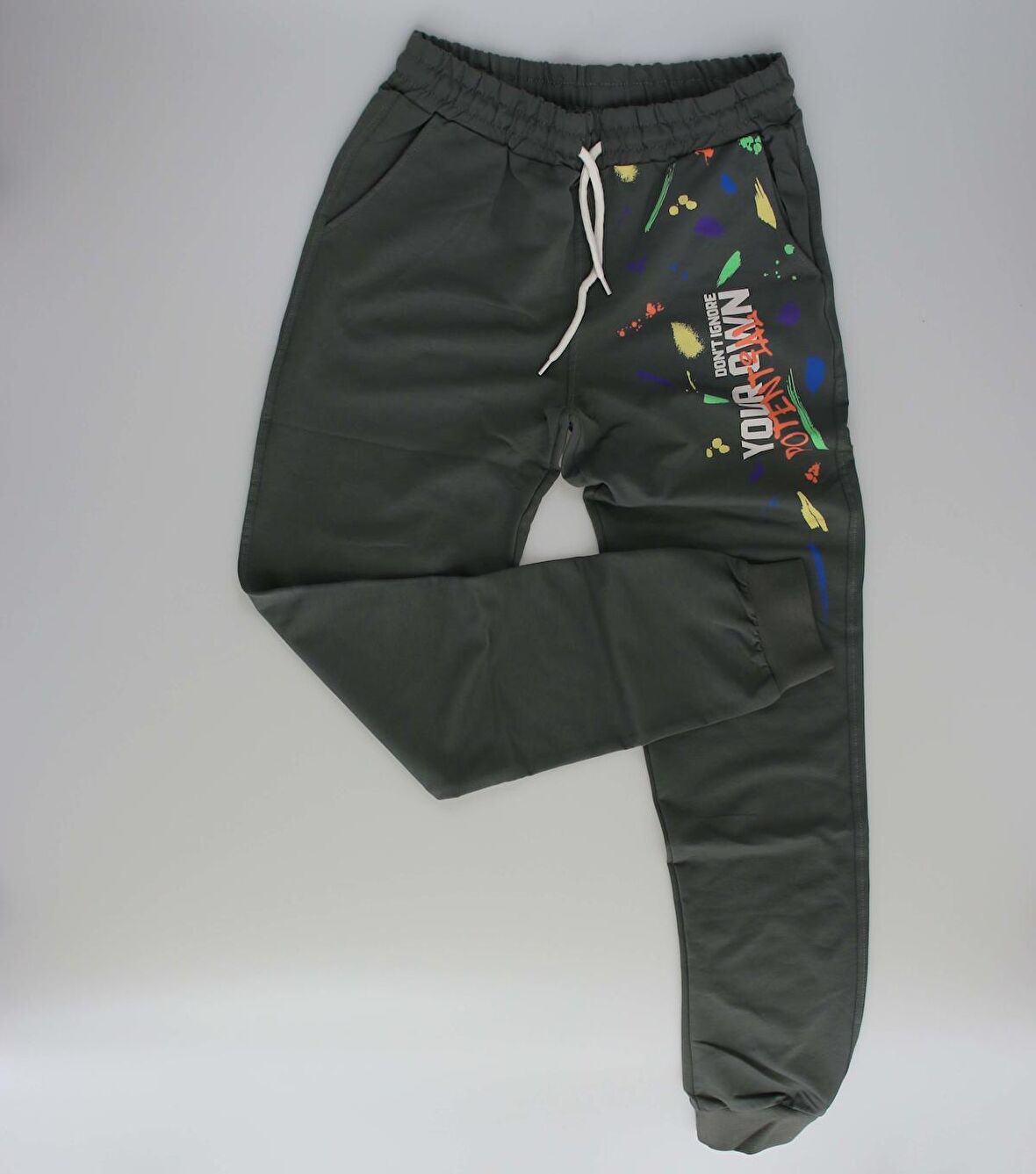 Tommy Life KIZ GARSON OVERSIZE EŞOFMAN TAKIM SWEAT/JOGGER Yeşil Çocuk Eşofman Takımı