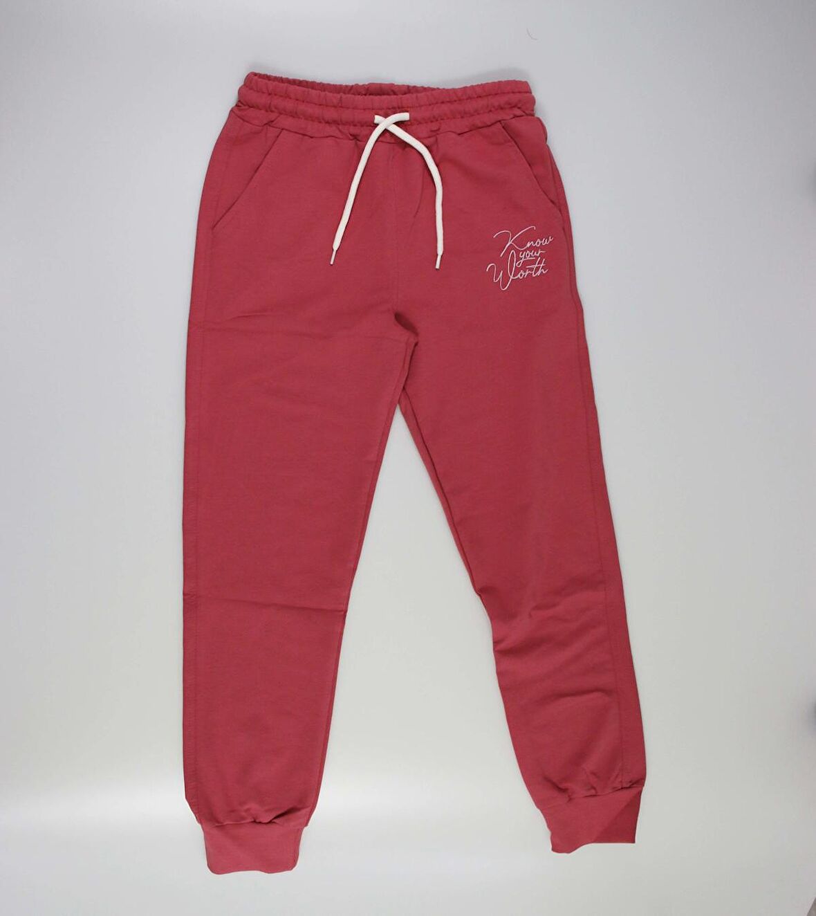 Tommy Life KIZ GARSON OVERSIZE EŞOFMAN TAKIM CROP/JOGGER Pembe Çocuk Eşofman Takımı