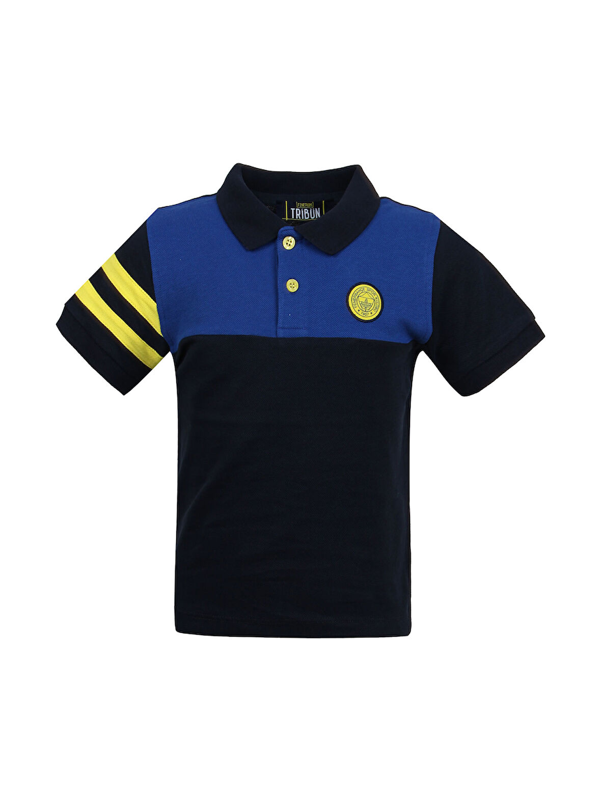 ÇOCUK TRIBUN TEK RENK LOGOLU POLO