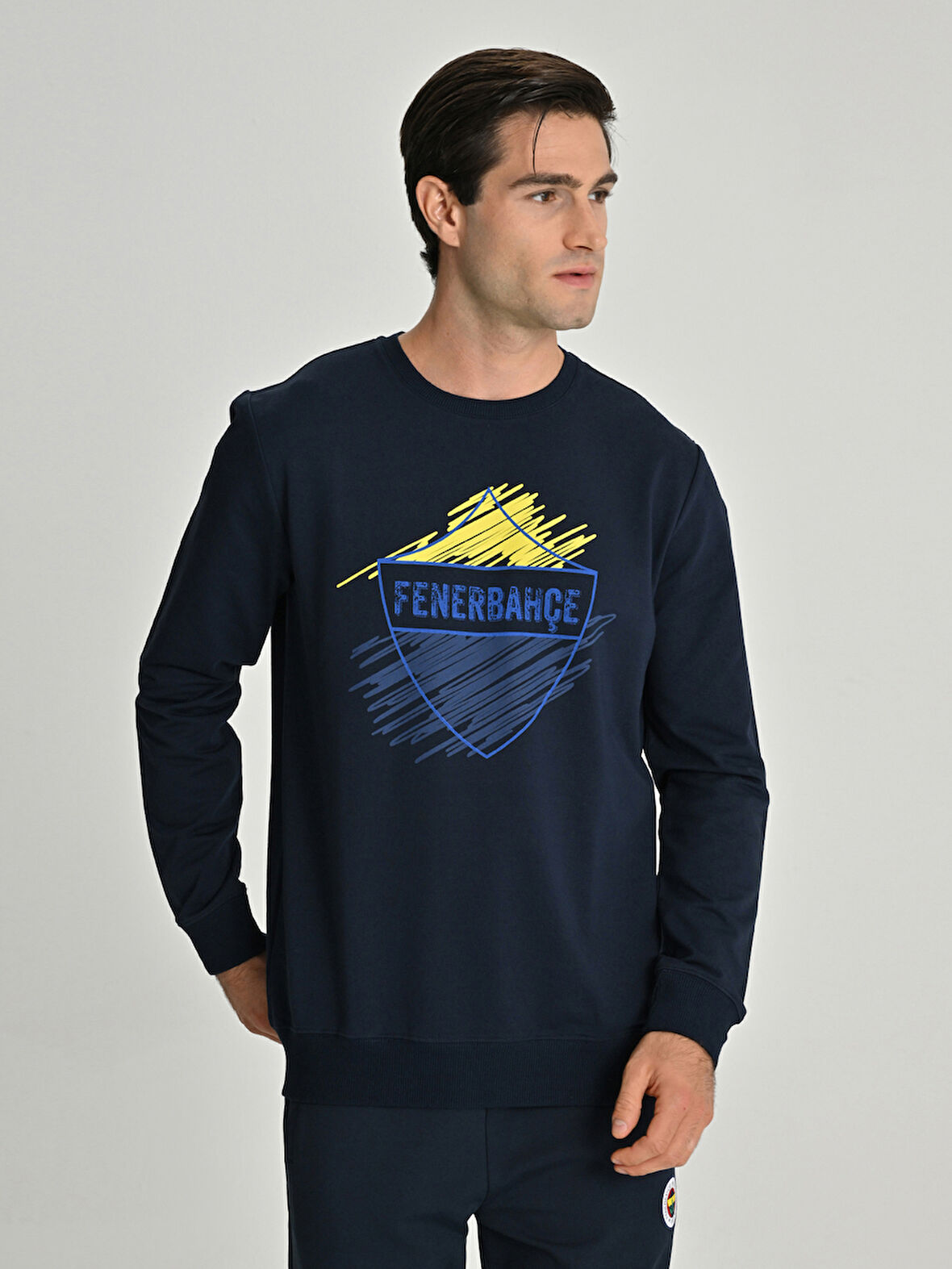 ERKEK TRIBUN BRUSH DETAYLI SWEAT