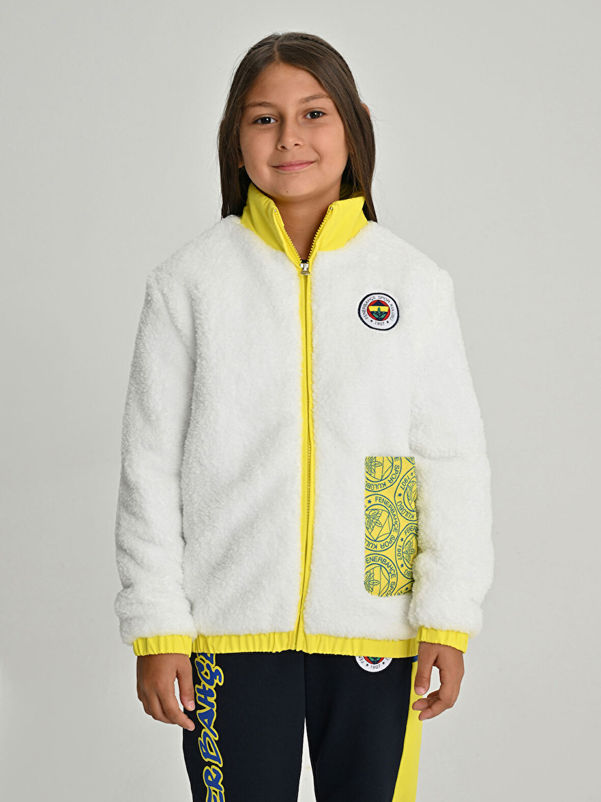 ÇOCUK TRIBUN CEP DETAYLI PELUŞ SWEAT