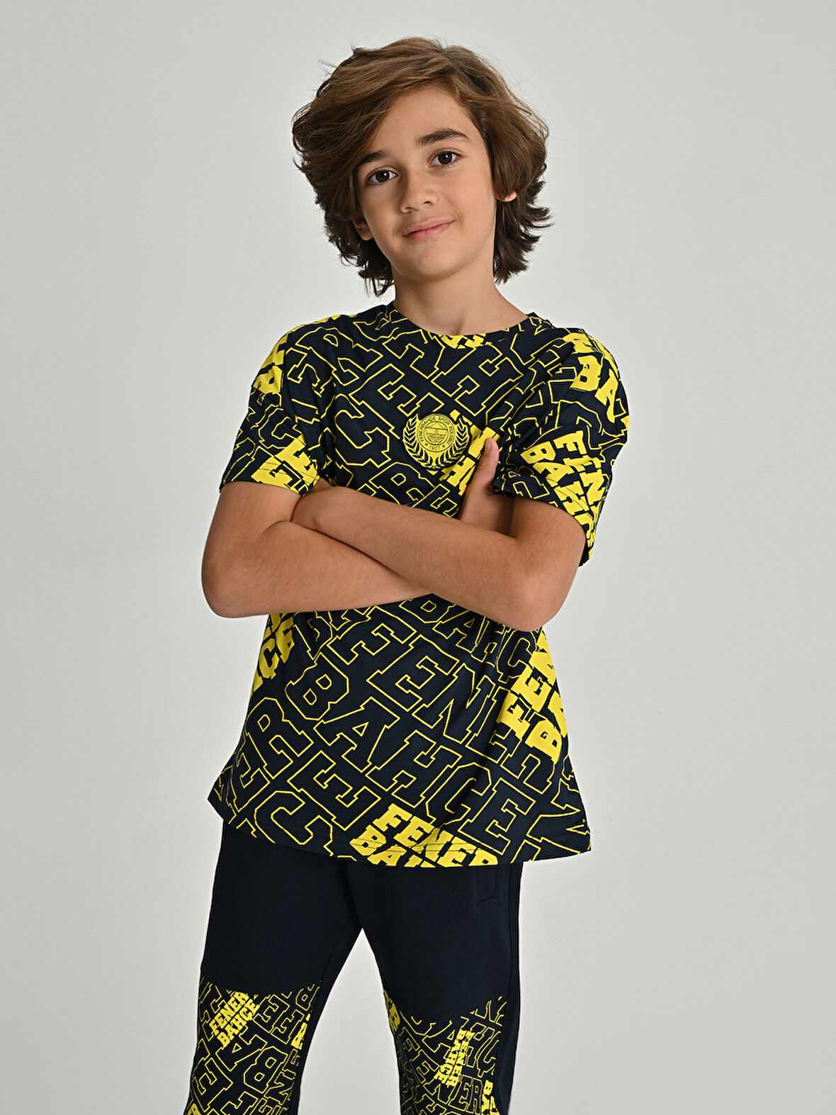 ÇOCUK KOLEJ FENERBAHÇE PATTERN TSHIRT