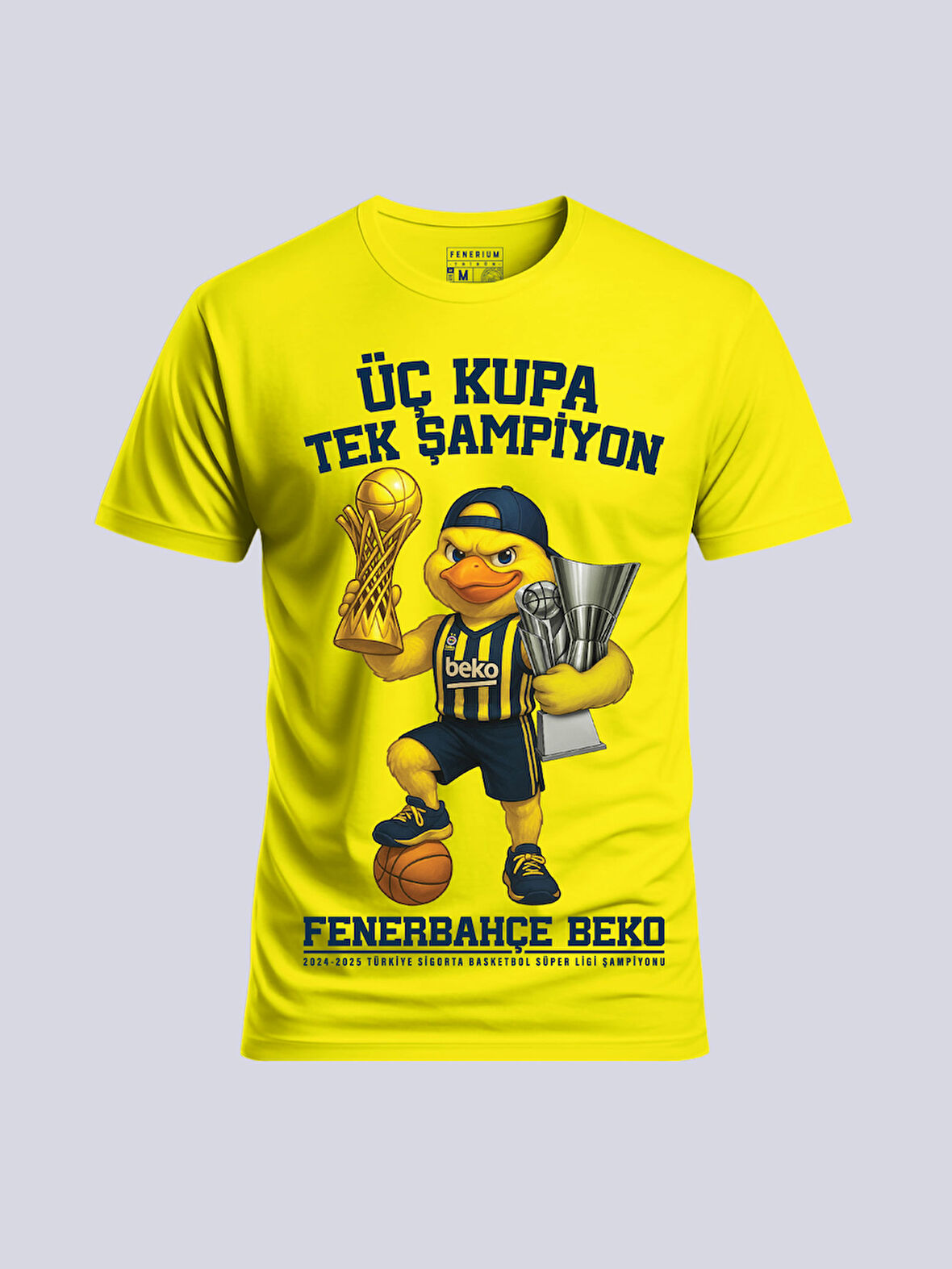 BASKET ÜÇ KUPA TEK ŞAMPİYON TSHIRT 24