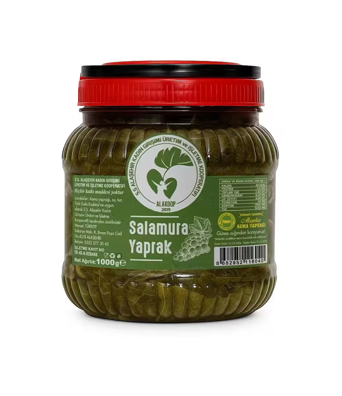 SALAMURA YAPRAK 1 KG PET