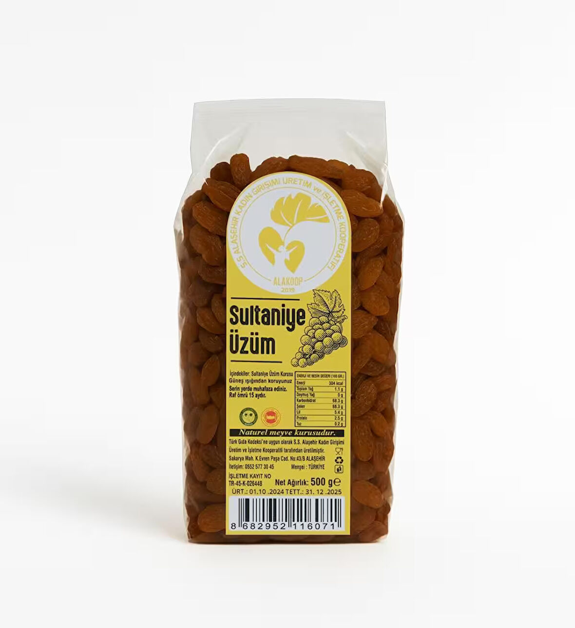 SULTANİYE KURU üZÜM(500 gr)