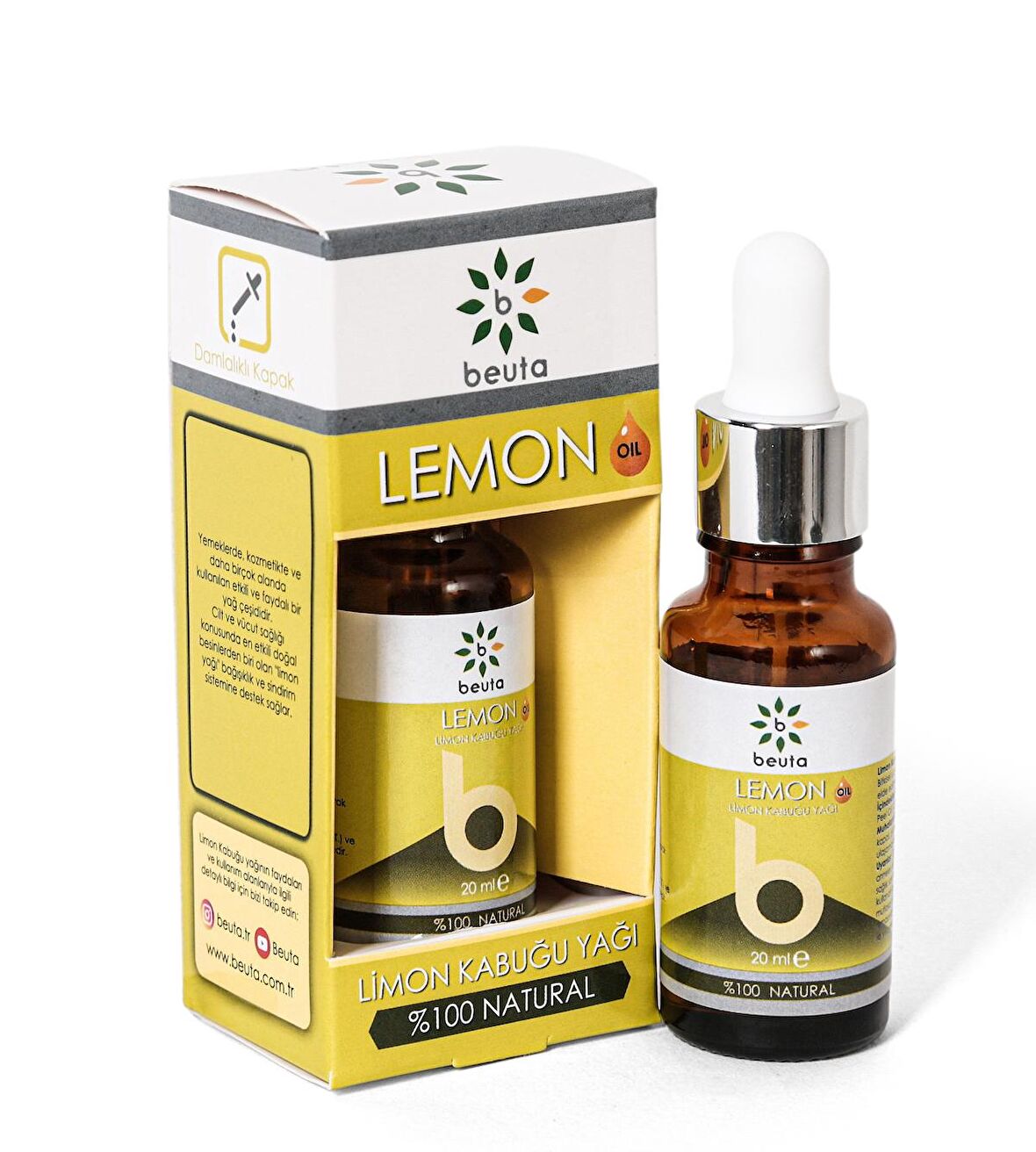 Beuta Limon Yağı % 100 Doğal 20 ml