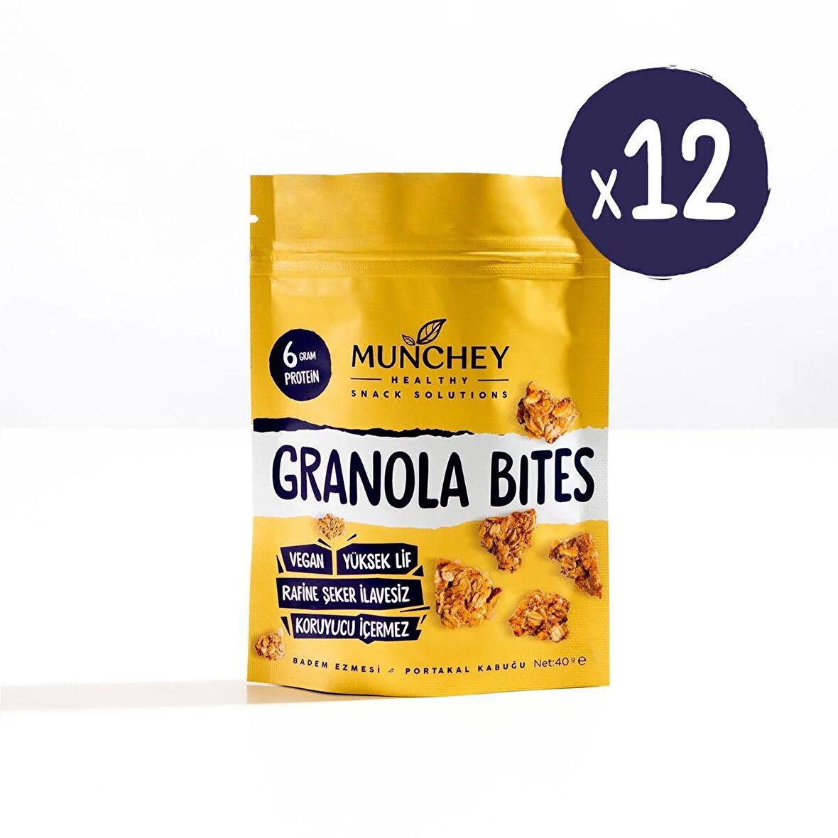 Munchey 12'li Granola Bites Badem 40 gr