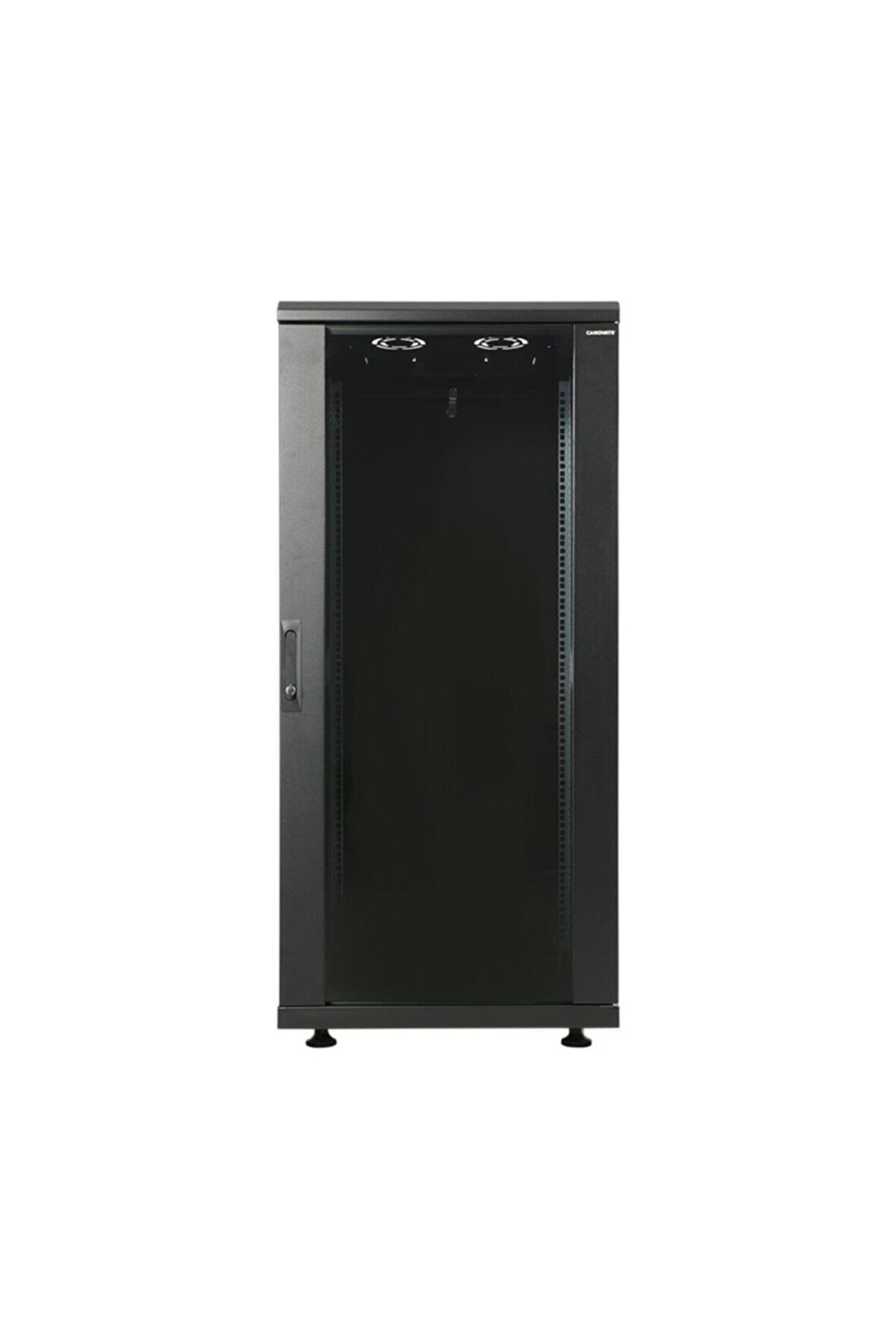 26u 600x600mm 19'' Dikili Tip Network Rack Kabinet Siyah 2 Yıl Üretici Garantili
