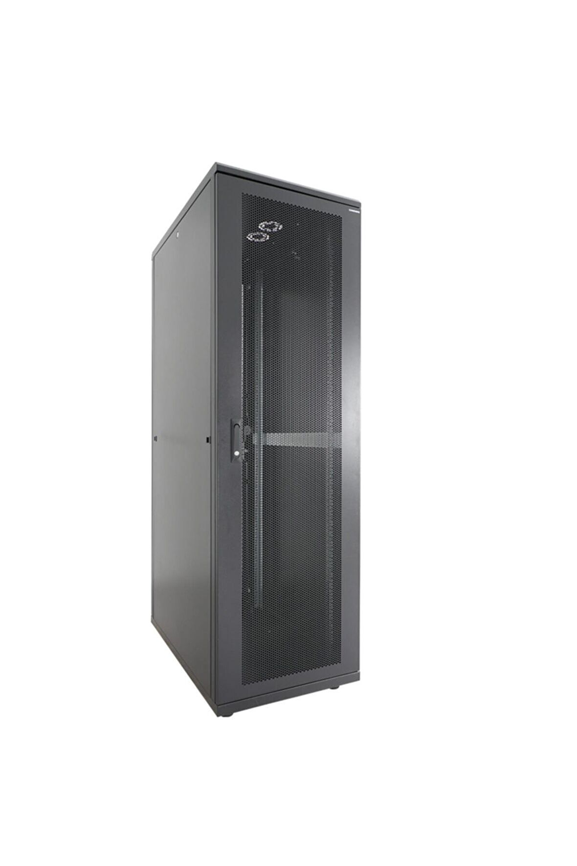 42u 600x1000mm 19'' Dikili Tip Server Rack Kabinet Siyah 2 Yıl Üretici Garantili