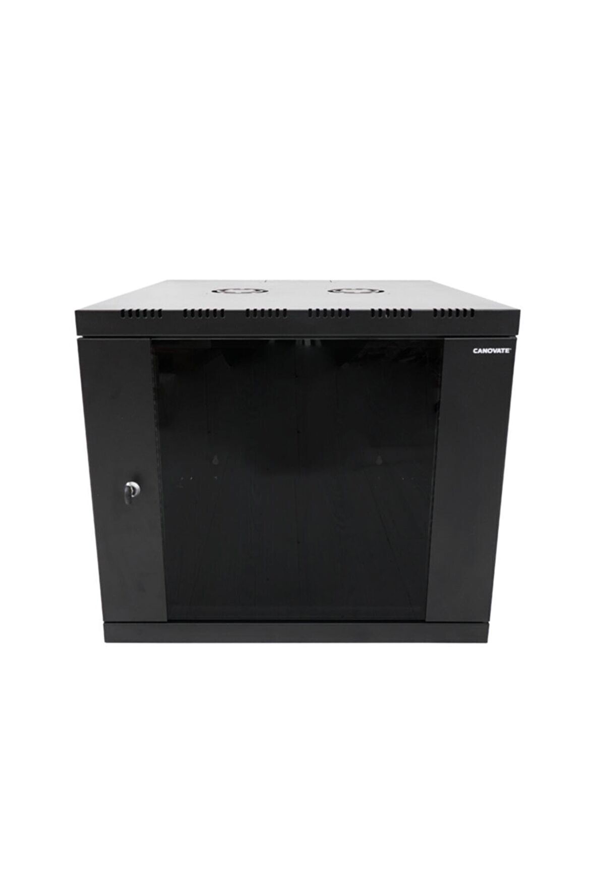 9u 19'' 600x600mm Duvar Tipi Kabinet Tek Gövdeli Siyah 2 Yıl Üretici Garantili