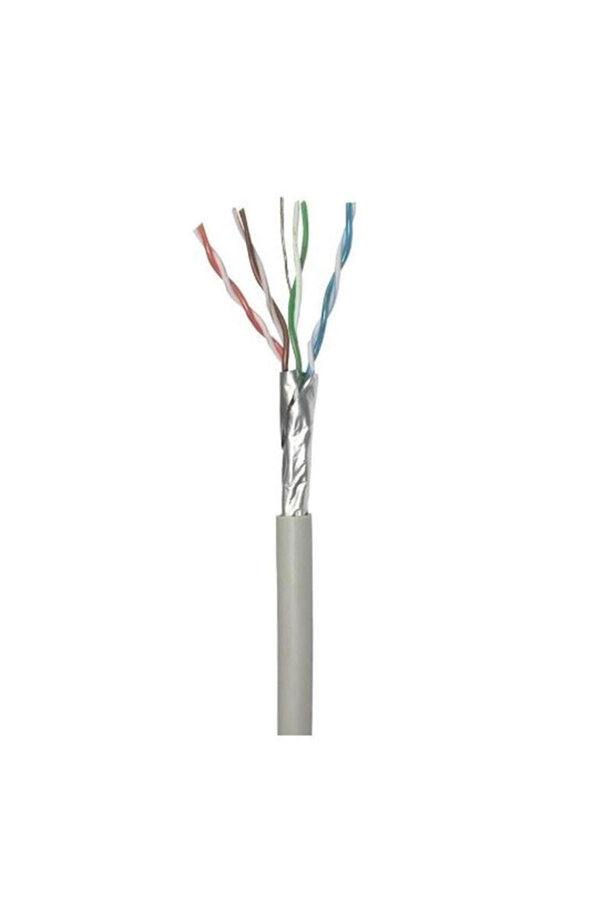 Cat6a F/Utp Bakır Lan Veri Kablosu 305mt 23 Awg Gri Lszh