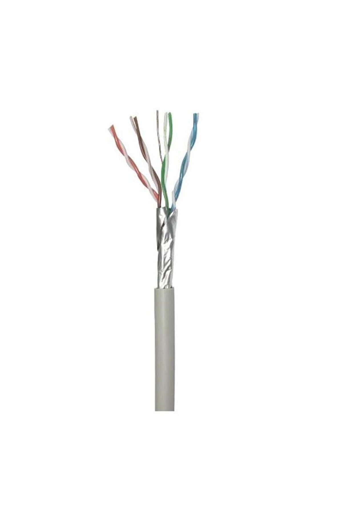 Cat6a F/Utp Bakır Lan Veri Kablosu 305mt 23 Awg Gri Pvc