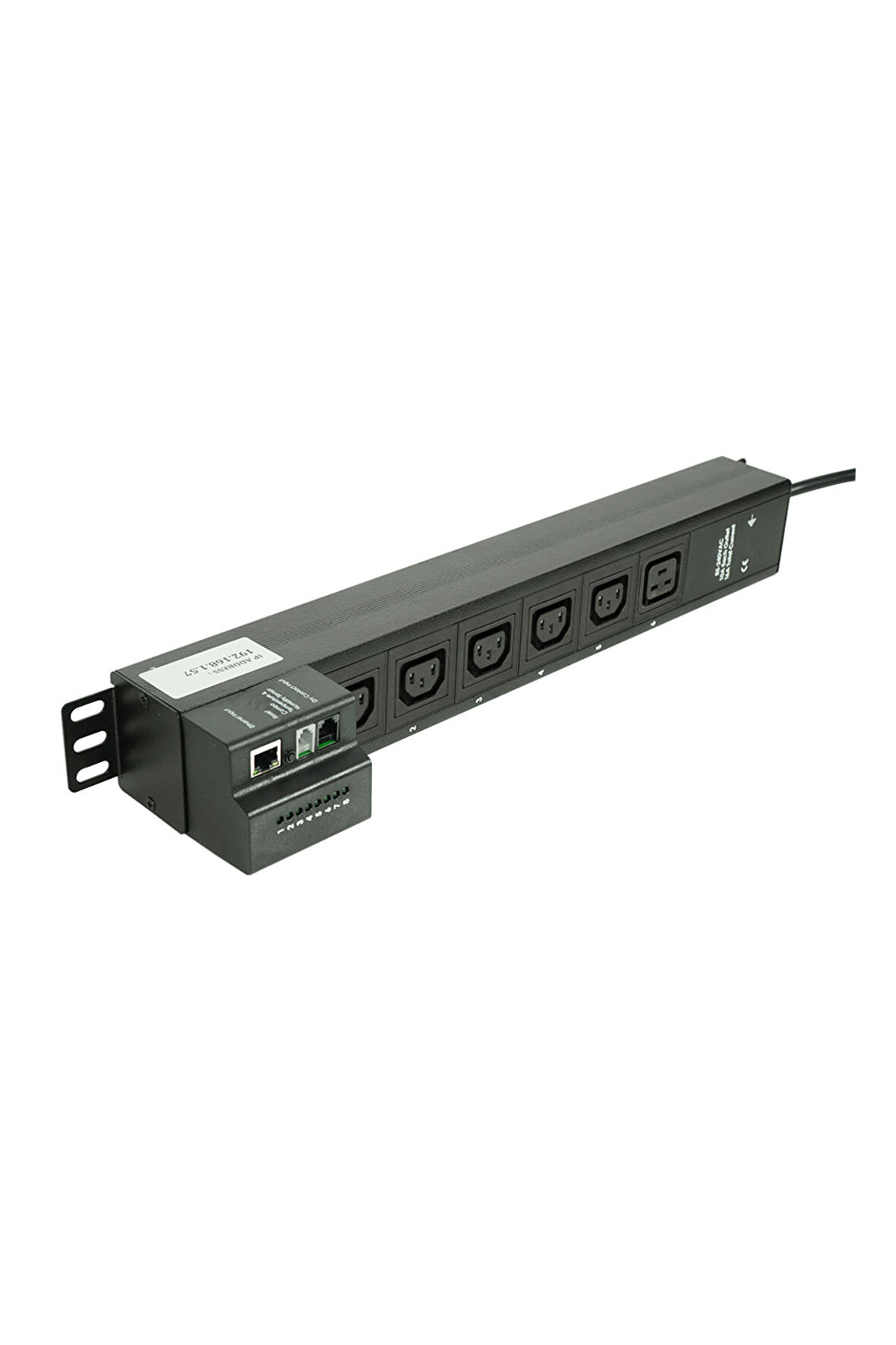 IP PDU 19" 5C13 1C19 SİGORTALI 16A 3m 3x1,5mm2 UPS