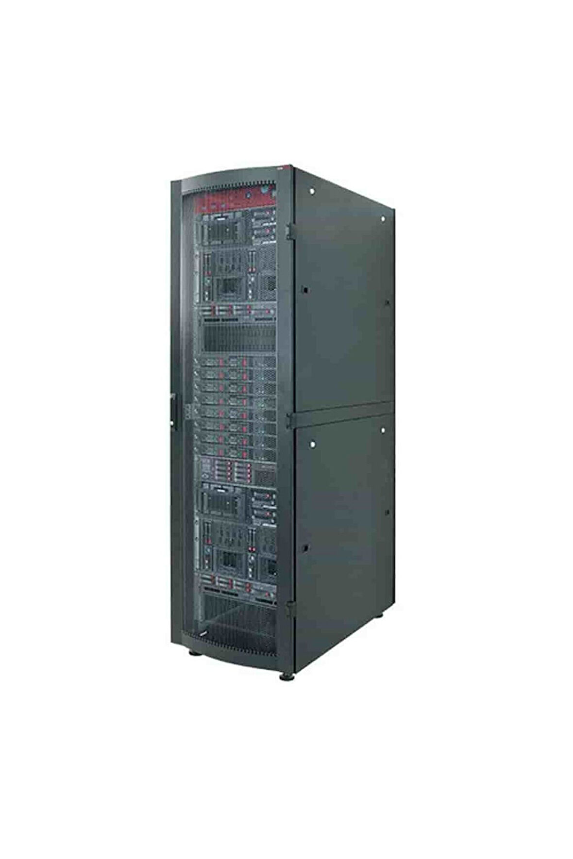 Canovate 42U 800*1200 FLATPACK 19'' Dikili Tip INORAX-AL SERVER KABİN Siyah 2 Yıl Üretici Garantili