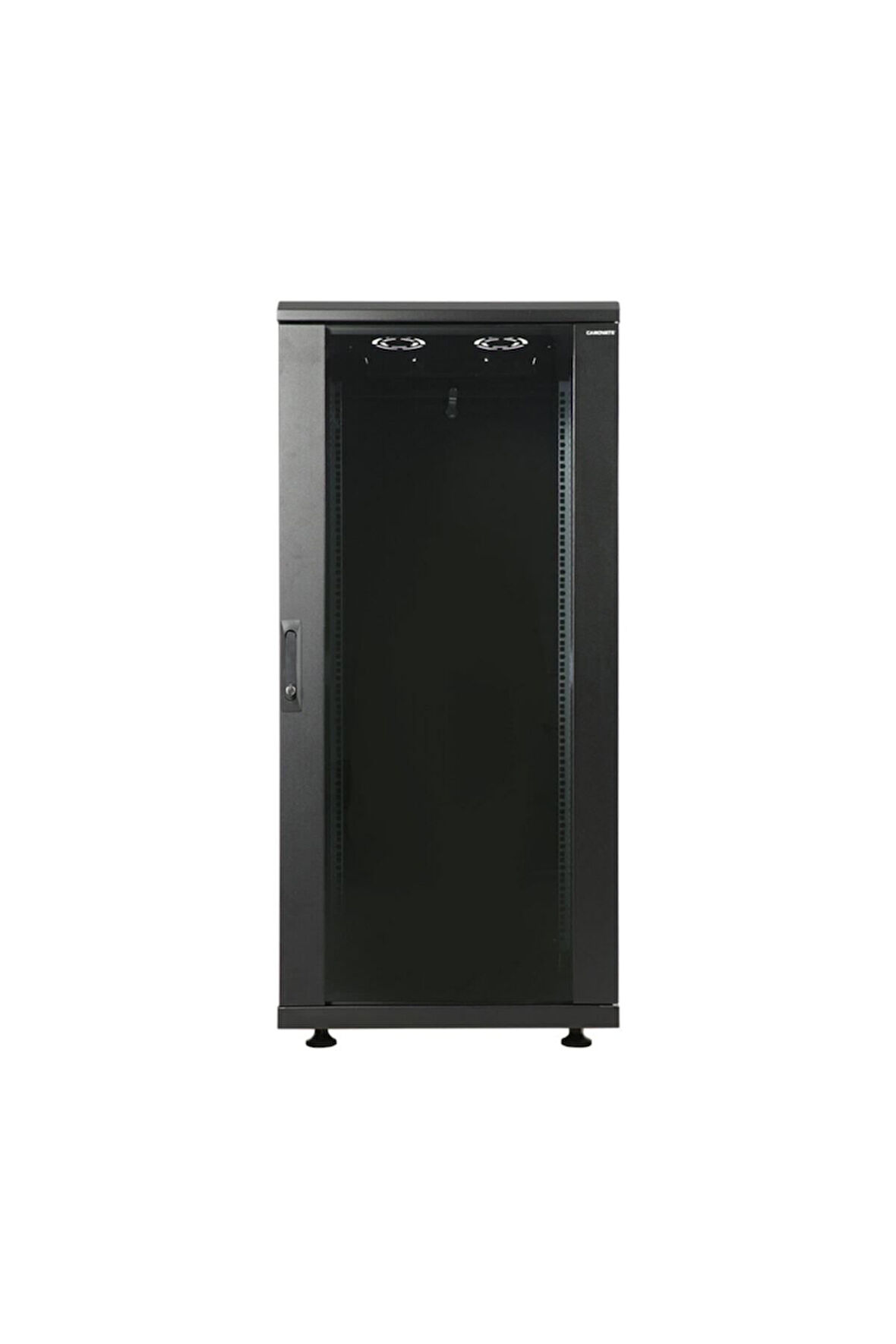 Canovate 18U 600x650mm 19'' Dikili Tip Network Rack Kabinet Siyah Flatpack 2 Yıl Üretici Garantili