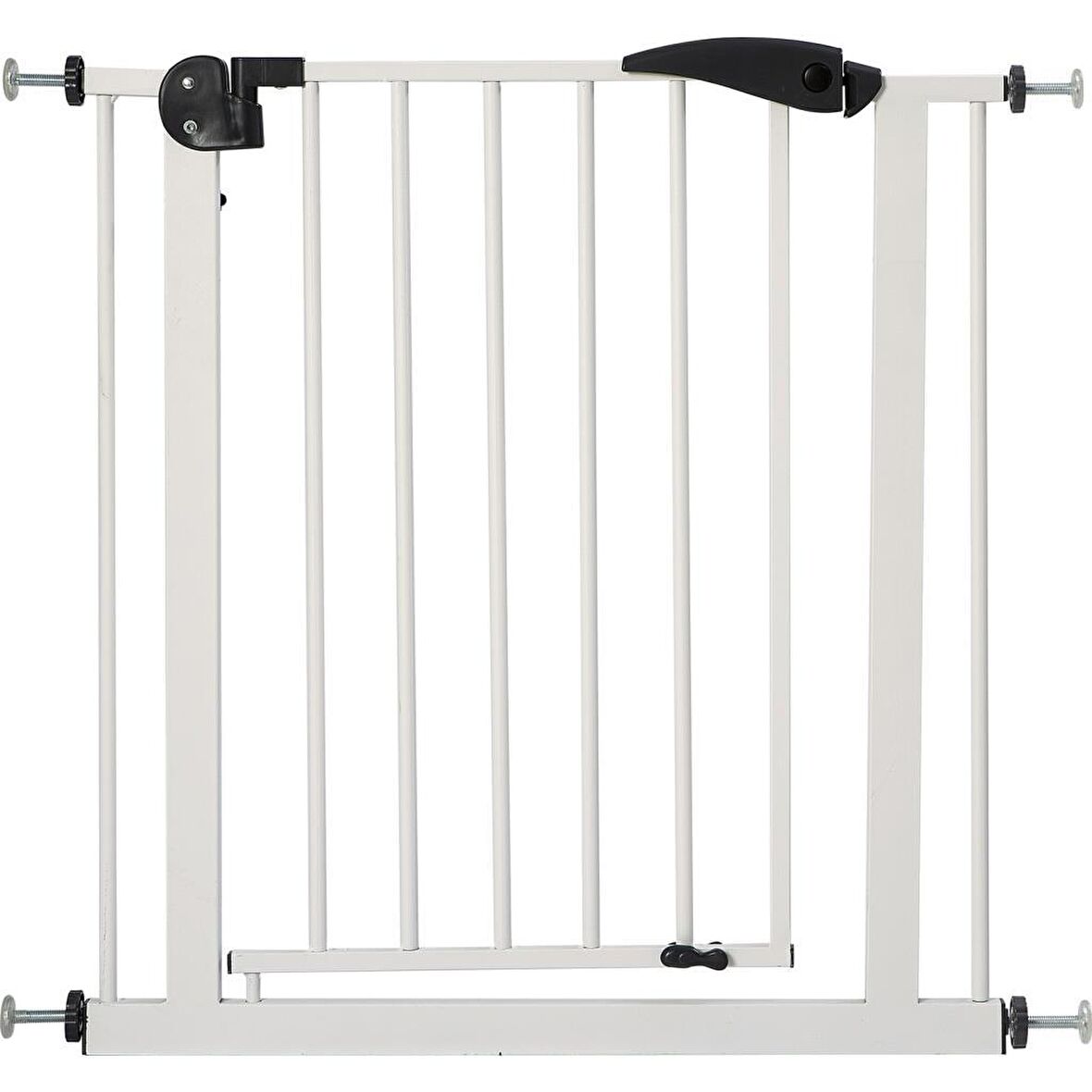 BabyDoor Güvenlik Kapısı Tekstüre Beyaz 76-80cm Otomatik Kapanan Bebek Güvenlik Kapısı