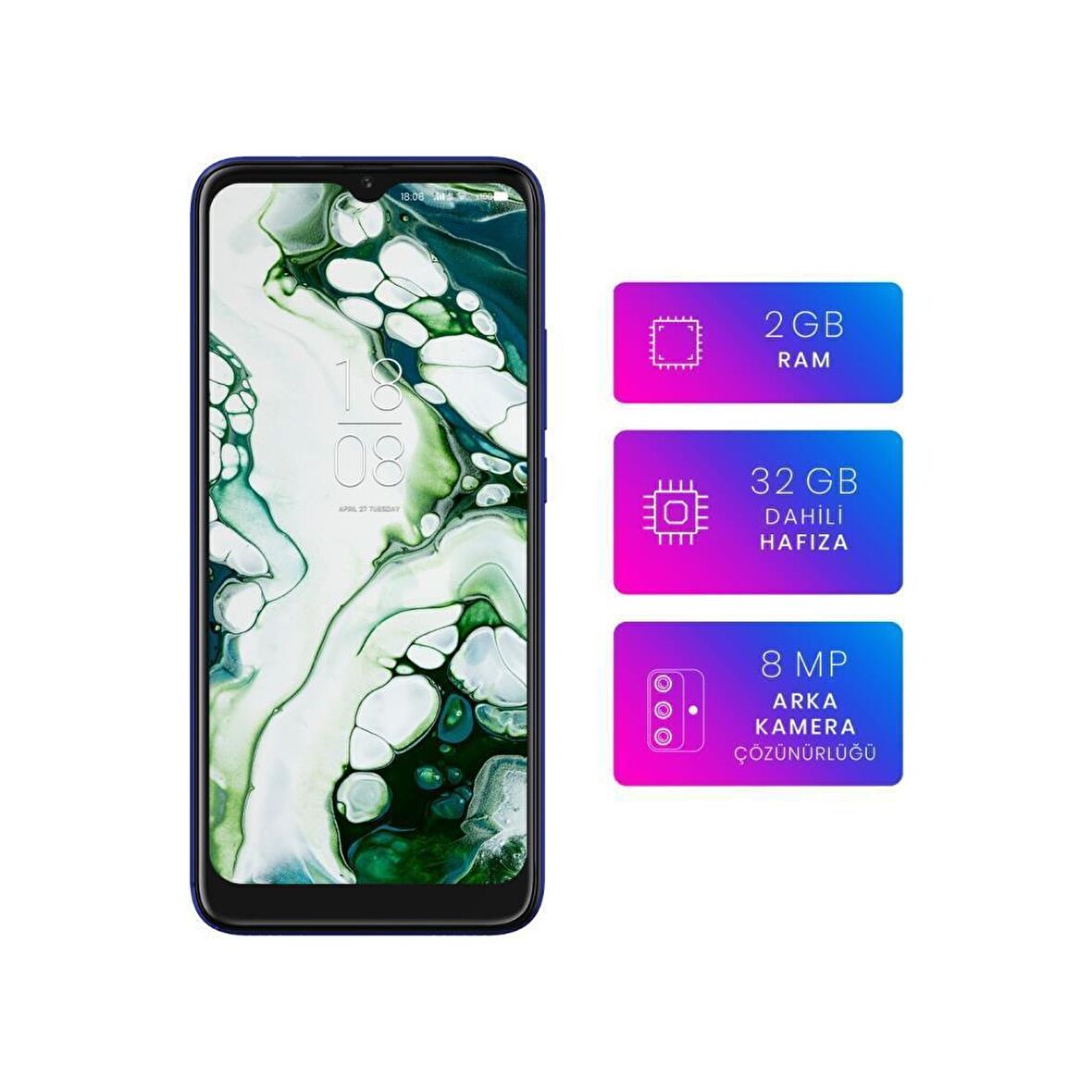 Reeder P13 Blue Max Lite 2022 Yeşil 32 GB 2 GB Ram Akıllı Telefon  (Reeder Türkiye Garantili)