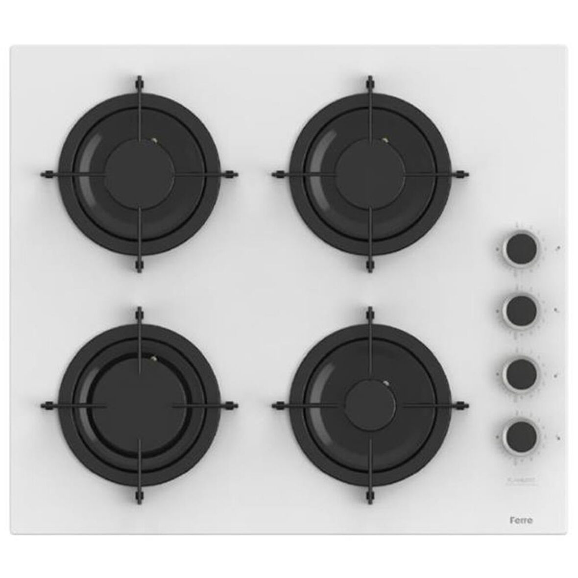 Ferre CS206 FA 60 cm Beyaz FLAME ART Ankastre Ocak