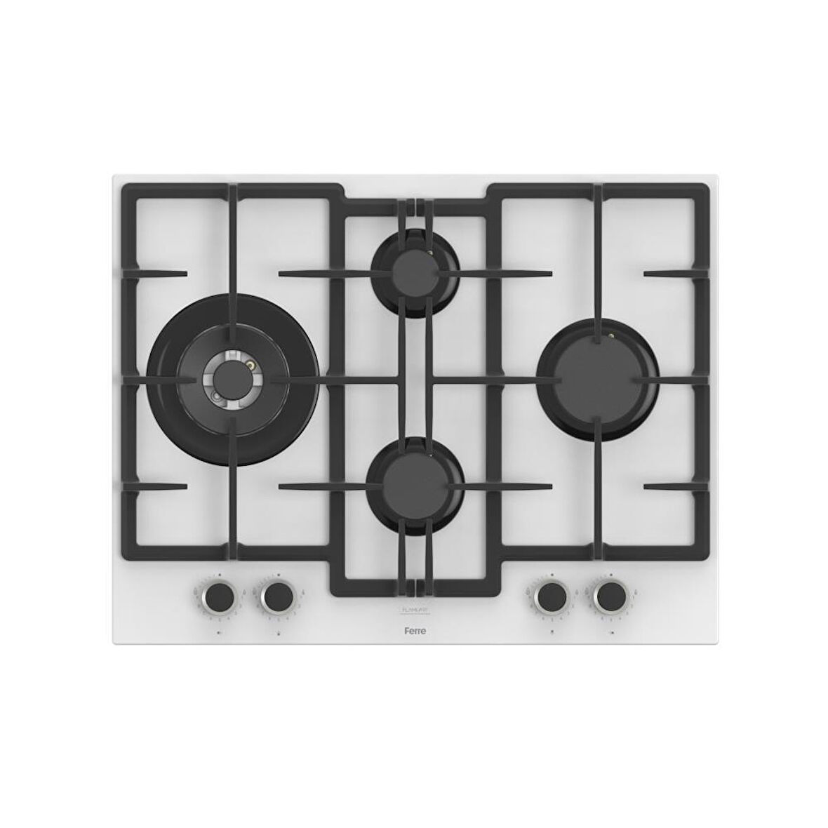 Ferre ED076 WFA 67 CM Kademe Kontrollü Beyaz Ocak