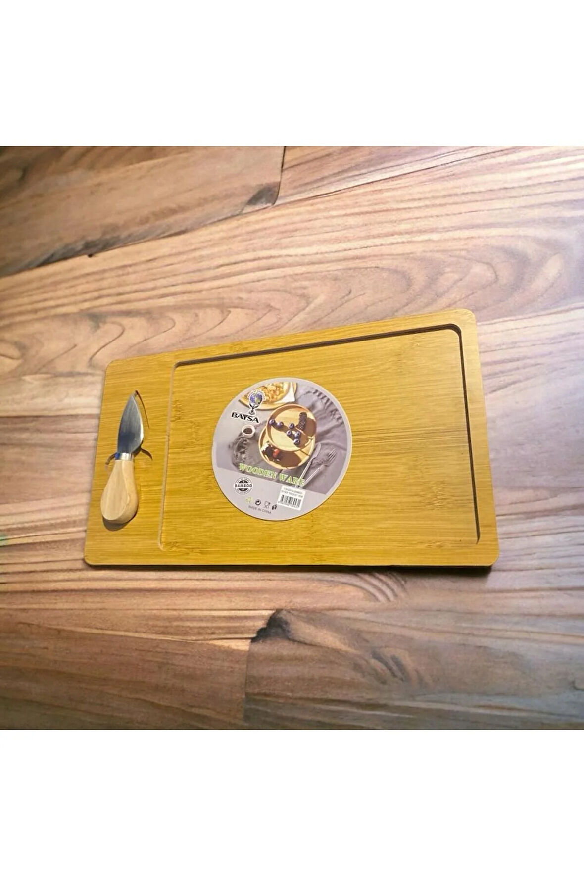Baysa Bambu 2 Parça Kahvaltı Peynir Servis Sunum Tahtası