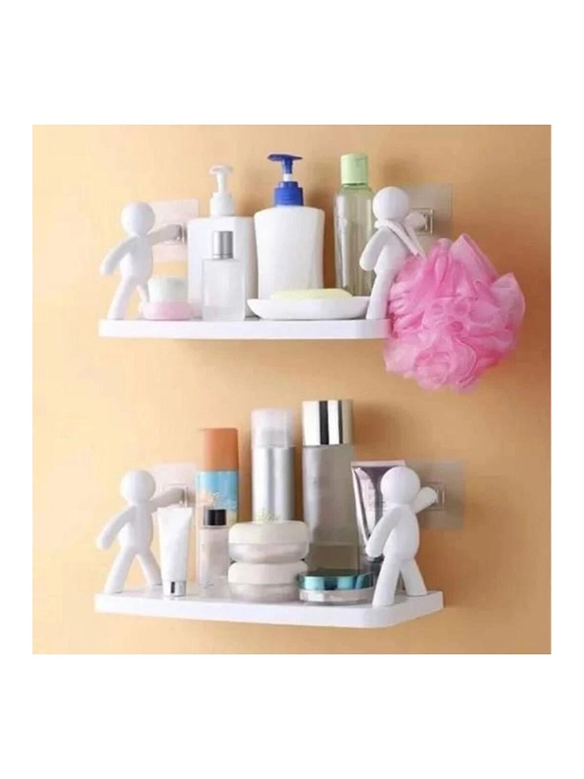 Baysa BAY1124 Plastik Yapışkanlı Raf 13.5x33 Cm Tekli