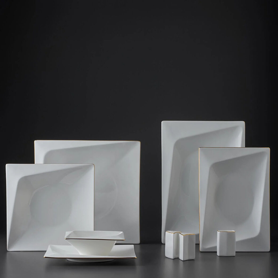 Jumbo Fold Gold 58 Parça 12 Kişilik Yemek Takımı