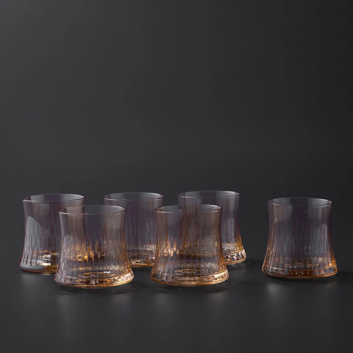 Jumbo Sandy Amber 6'lı Su Bardağı