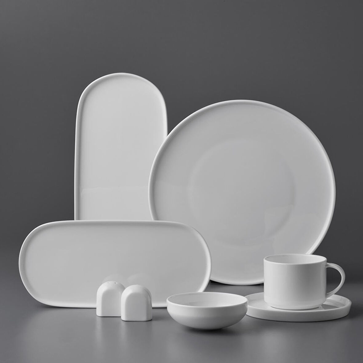 Jumbo Verdance 26 Parça 6 Kişilik Kahvaltı Takımı Beyaz