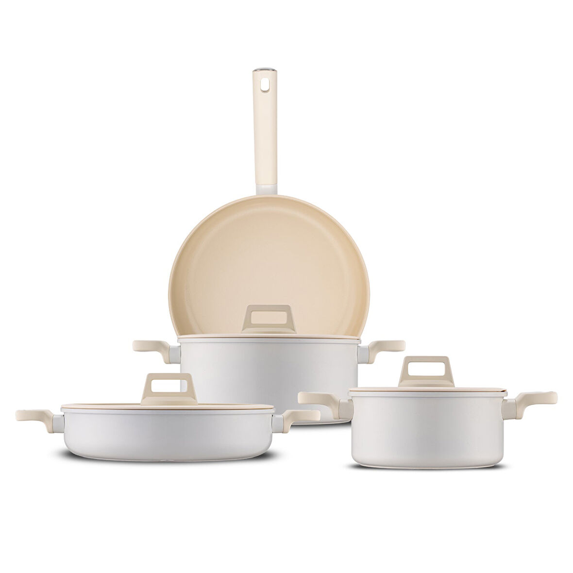 Jumbo Clermont 7 Parça  İndüksiyon Tabanlı Tencere Seti