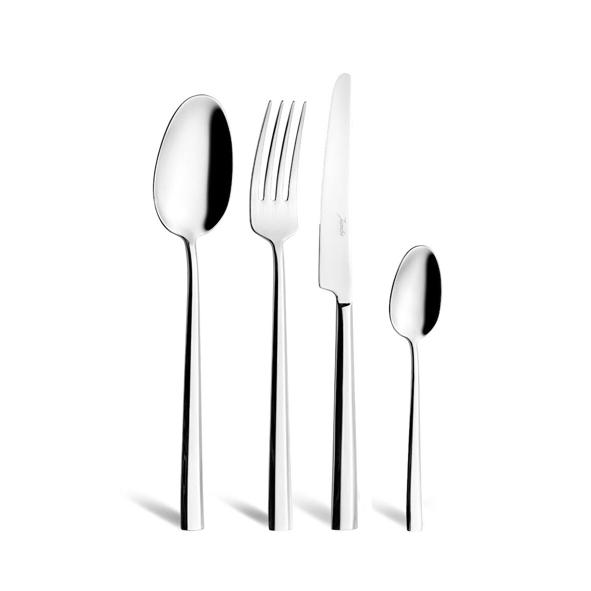 Jumbo 3404 24 Parça 6 Kişilik Tatlı Çatal Kaşık Bıçak Takımı