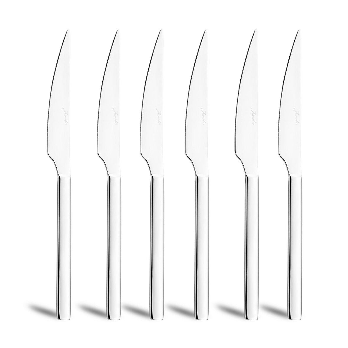 Jumbo 1800 6'lı Çelik Yemek Bıçağı Takımı