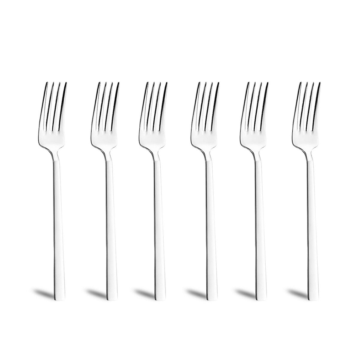 Jumbo 1800 6'lı Çelik Tatlı Çatalı Takımı