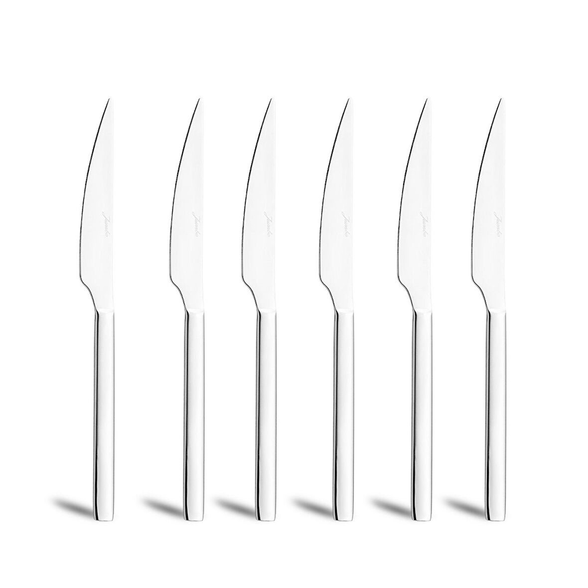 Jumbo 1800 6'lı Çelik Tatlı Bıçak Takımı