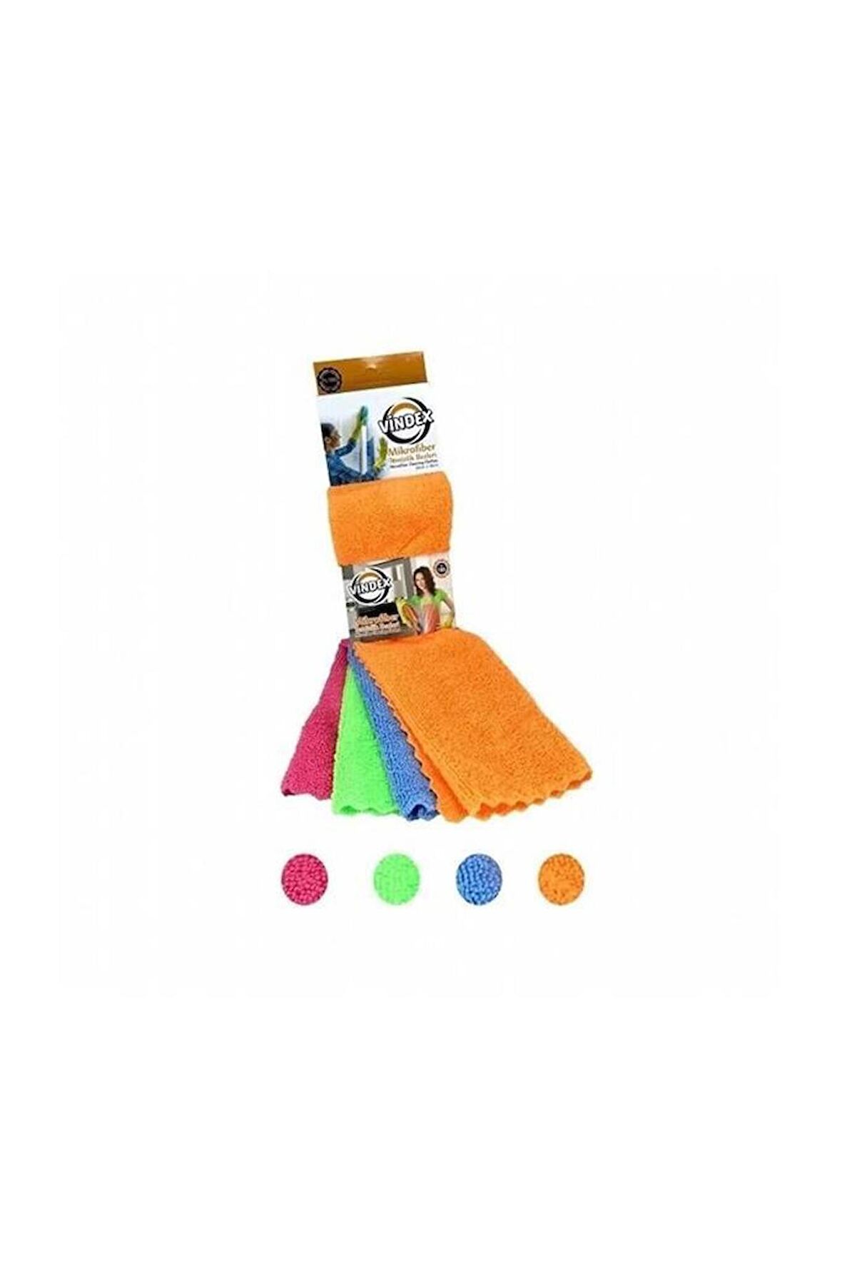 Vindex Fast Mikrofiber Bez 4 Lü Açık