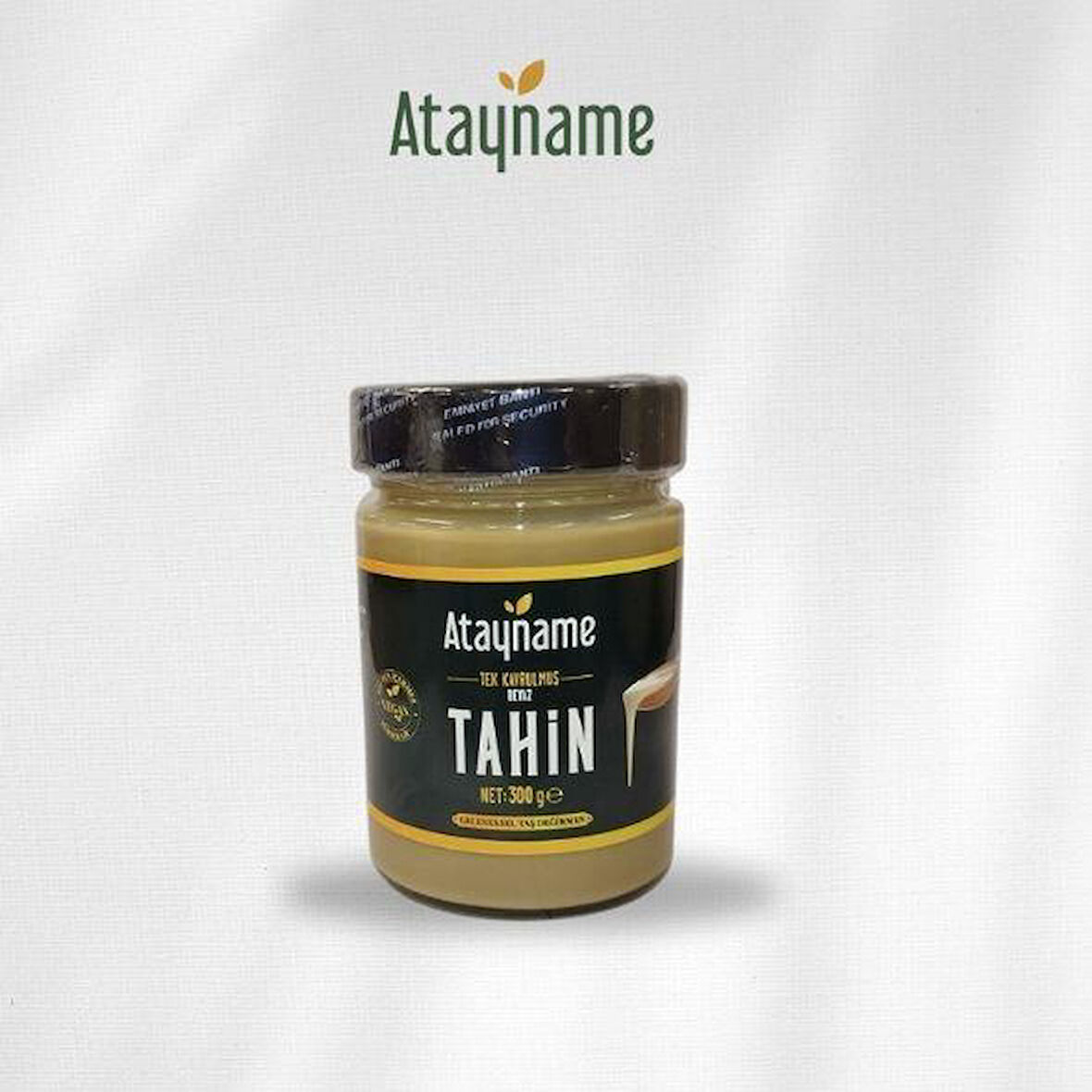 Atayname Beyaz Tek Kavrulmuş Tahin 300 G Cam