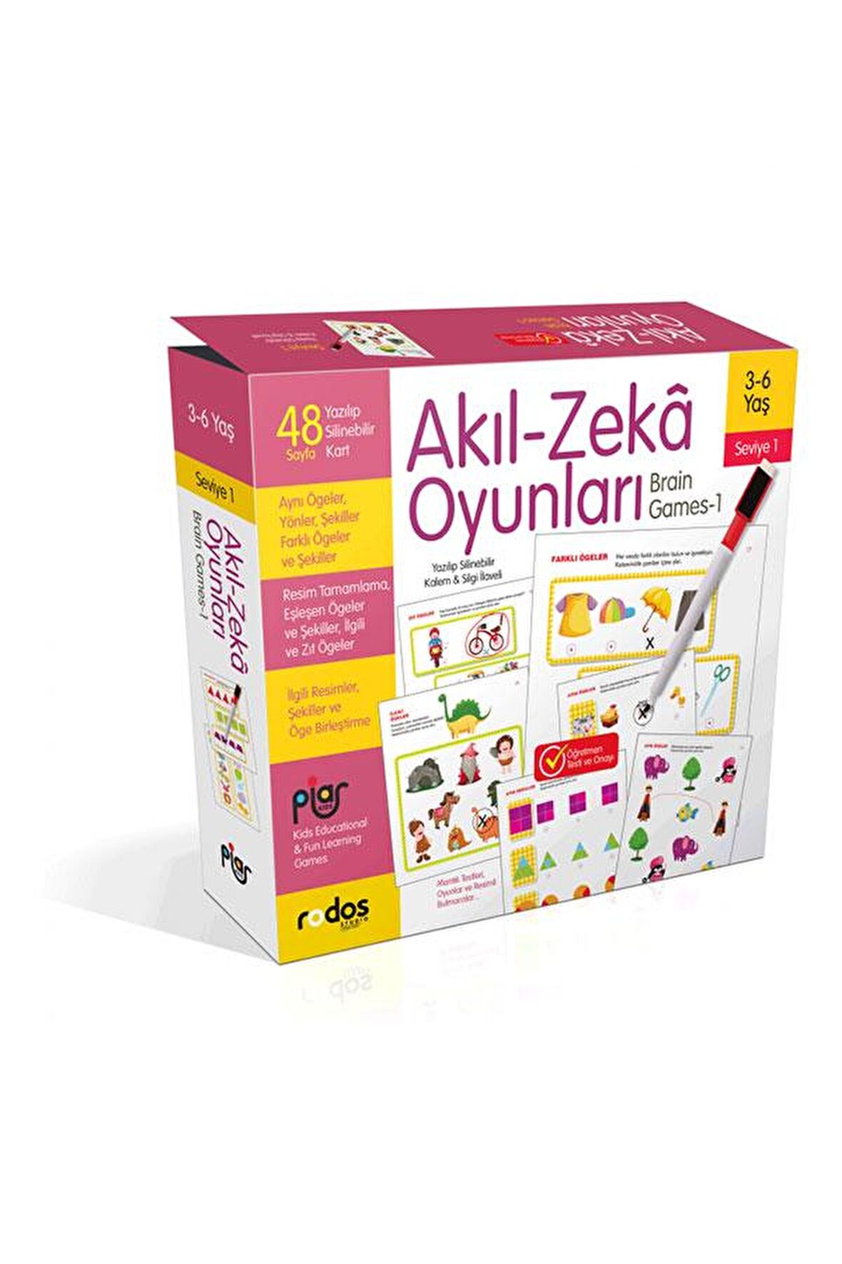  Akıl-Zeka Oyunları  Seviye 1  3-6 Yaş - Piar Kids