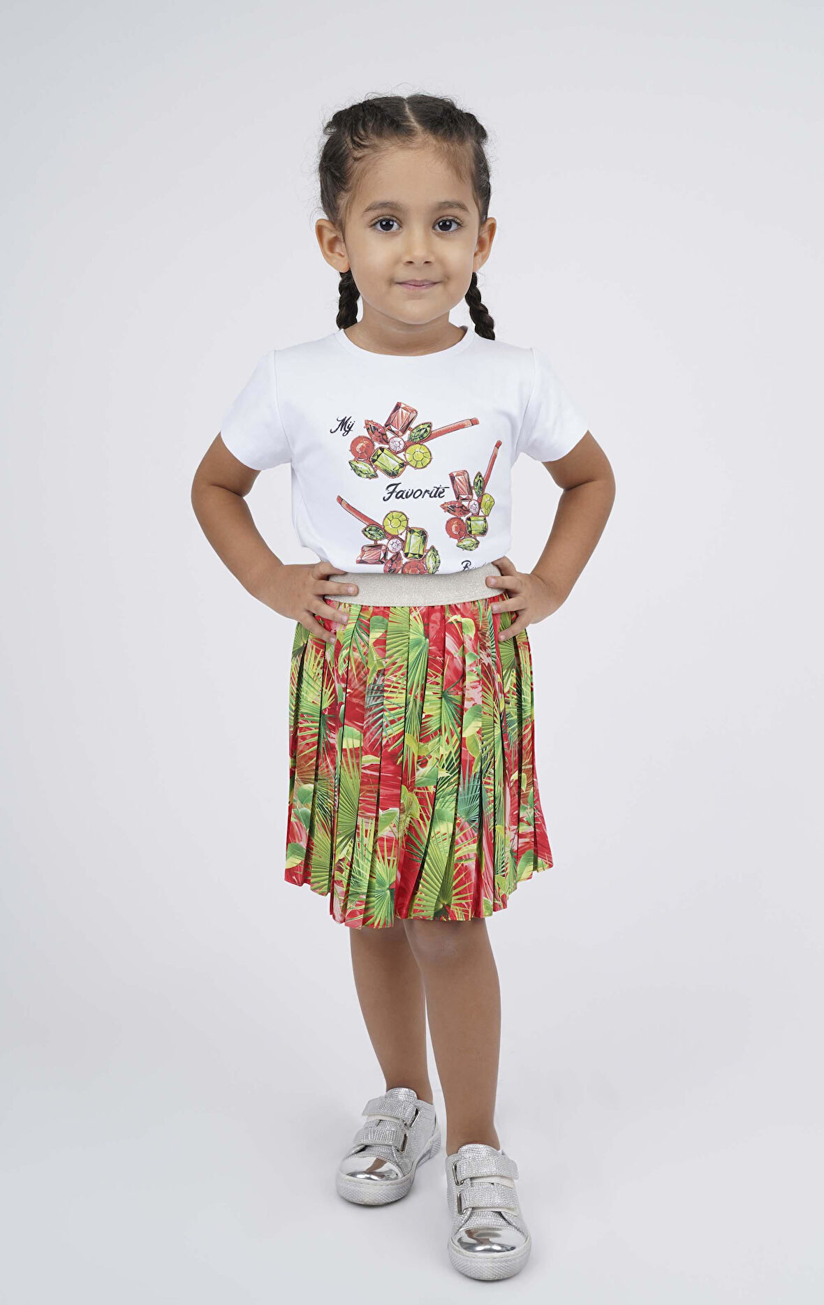 KIZ ÇOCUK BASKILI BLUZ 