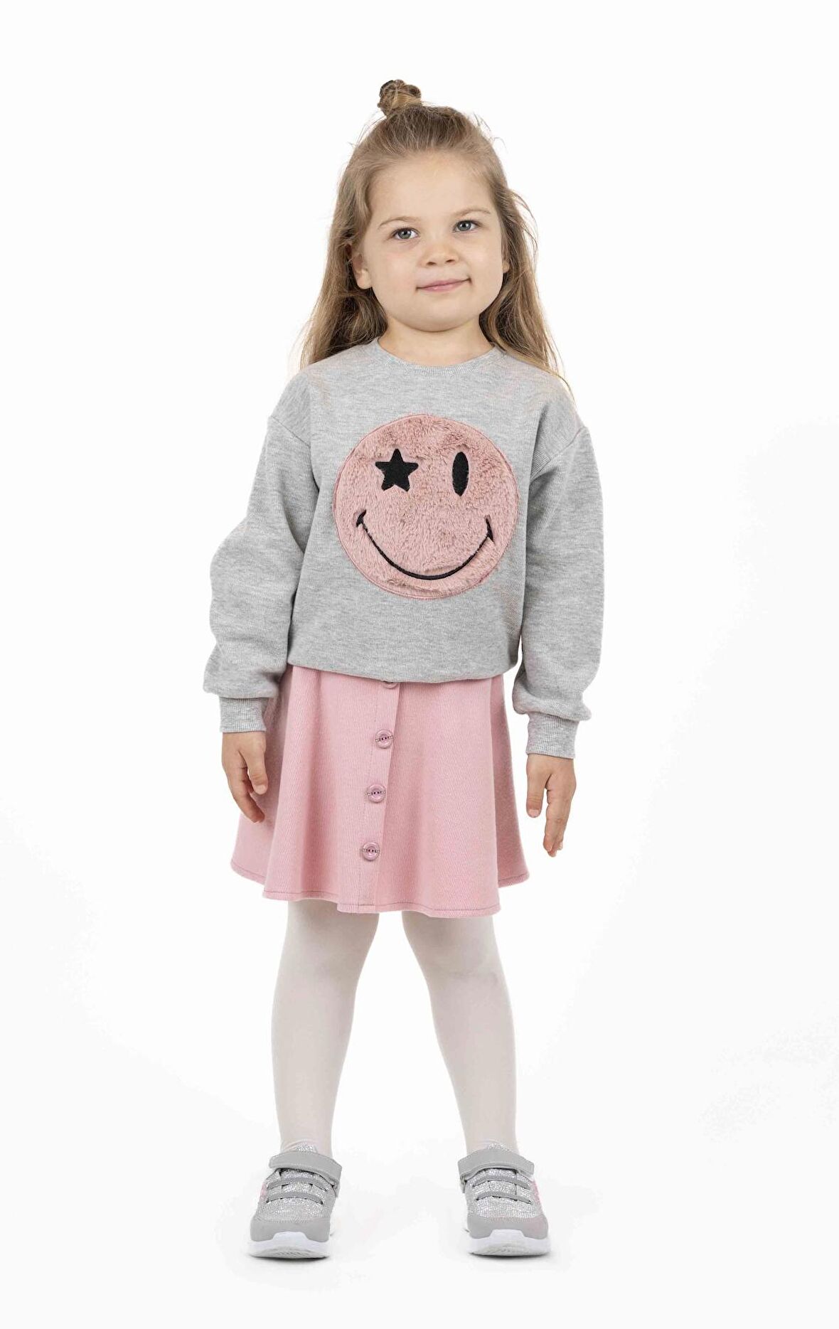 KIZ ÇOCUK BASKILI SWEATSHIRT 