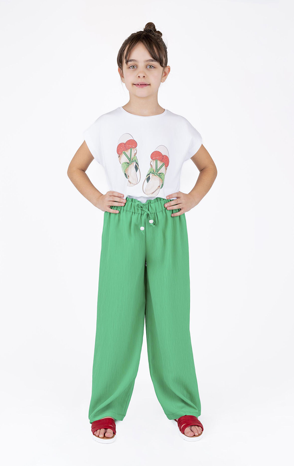 KIZ ÇOCUK BASKILI BLUZ 