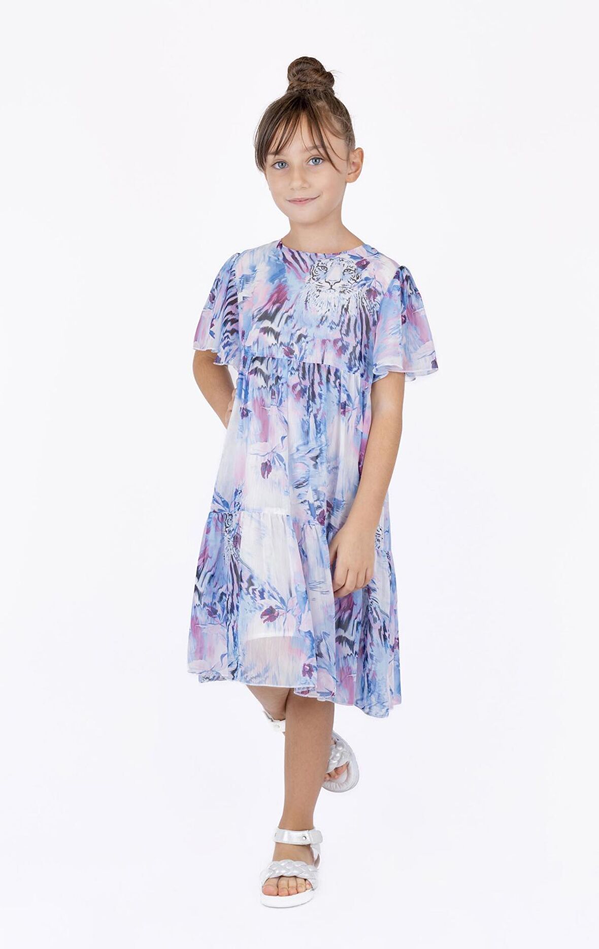 KIZ ÇOCUK ÇOK RENKLİ ELBİSE