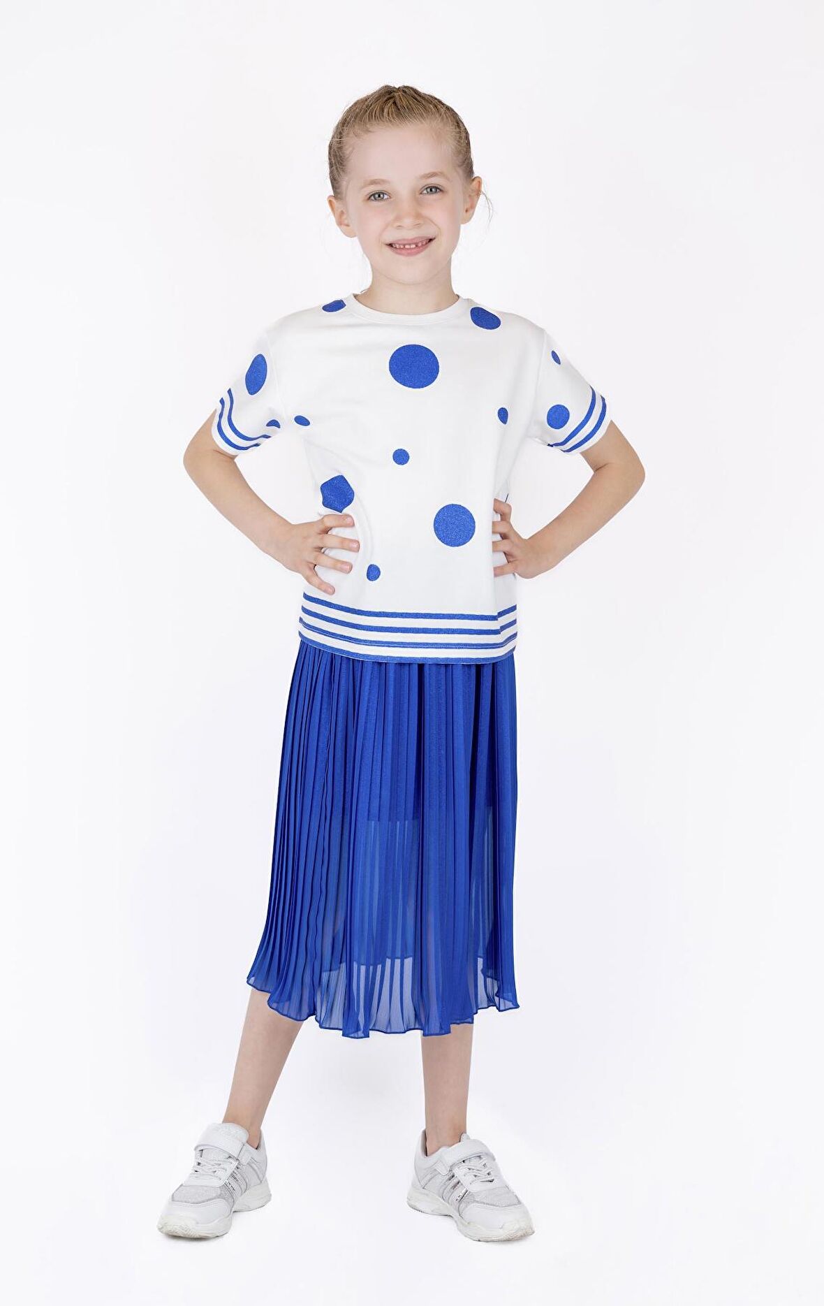 KIZ ÇOCUK PİLİLİ ŞORT ETEK